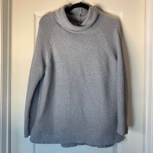 Reaction Kenneth Cole Grey Cowl Neck Knit Sweater – Cozy - Classic - Size Large